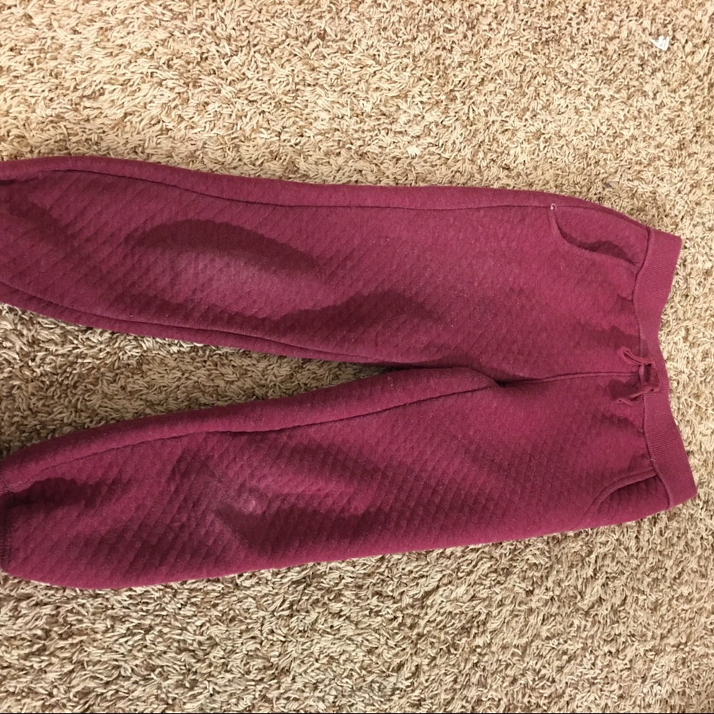Maroon joggers
